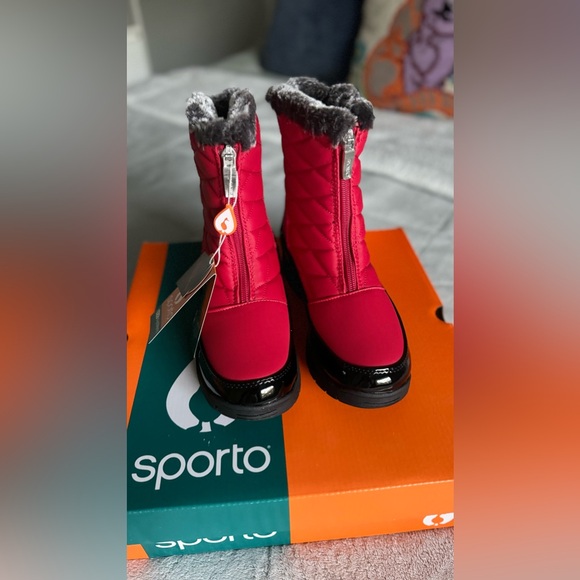 Sporto® Esther Waterproof White Boots -NEW- Women's Size 5.5 - Picture 4 of 9